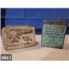 Image 1 : 2 Tobacco Tins - Senator Virginia Cut Plug, and Old Chum Smoking Tobacco (tax label for 1923)
