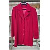 Image 1 : Cherry Red Wool Coat, Ladies Size 10
