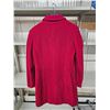 Image 2 : Cherry Red Wool Coat, Ladies Size 10