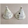 Image 2 : Tipi Salt and Pepper Shaker Set (no stopper/plug in bottom)