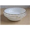 Image 2 : (3) Vintage White w/ Gold Trim Anchor Dessert Bowls