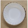 Image 4 : (3) Vintage White w/ Gold Trim Anchor Dessert Bowls