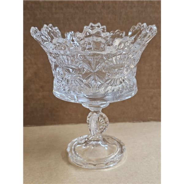 Shannon Crystal Footed Candy Bowl in Original Box