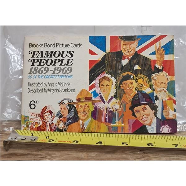 famous people 1869-1969 tea card album (full)