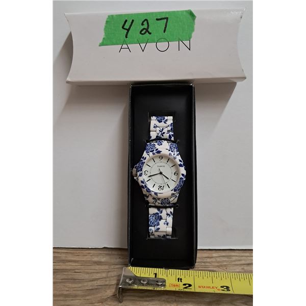 no's feminine floral watch blue