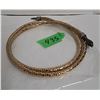 Image 1 : 16" snake shape necklace mesh gold color