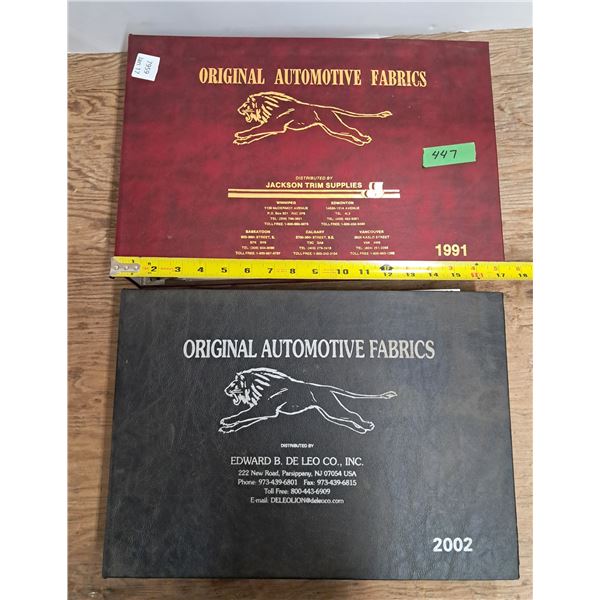 (2) original auto motive fabric books 1991,2002 Pontiac, Cadillac, ford, chevy