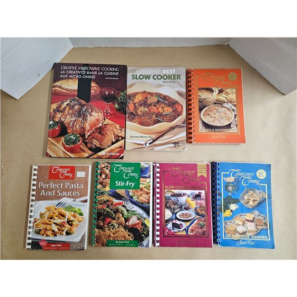 (7) cook books (5) company's coming (2) others