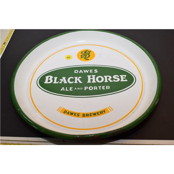 Black Horse Enamel Beer Tray