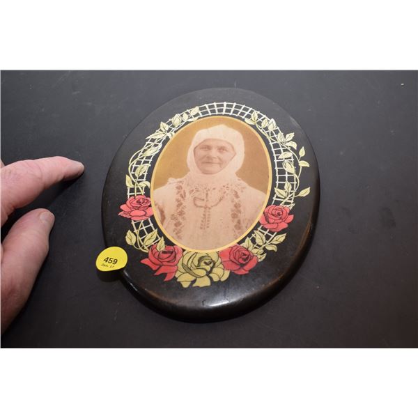 Antique Litho Tin Death/Memorial Plaque