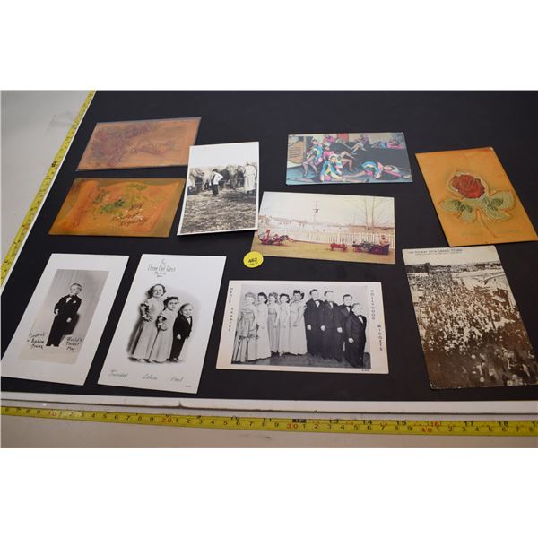 Postcard Lot – “Midgets”, Elephants, Midway, Lacquer
