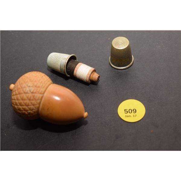 Sewing Acorn and Thimbles