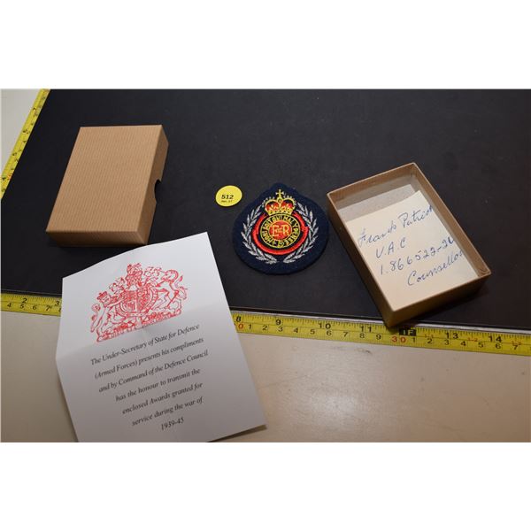 Military Patch and Box