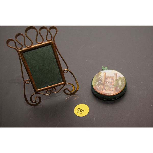 Antique Picture Frame and Vanity Mirror