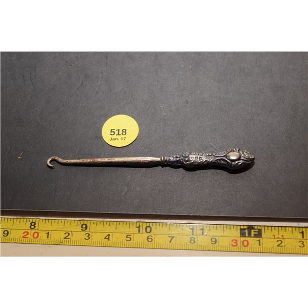 Antique Sterling Button Hook
