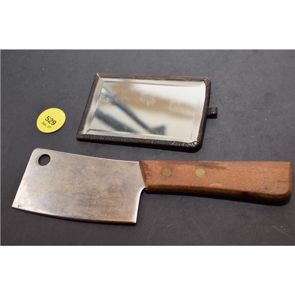 Miniature Japan Cleaver and Mirror