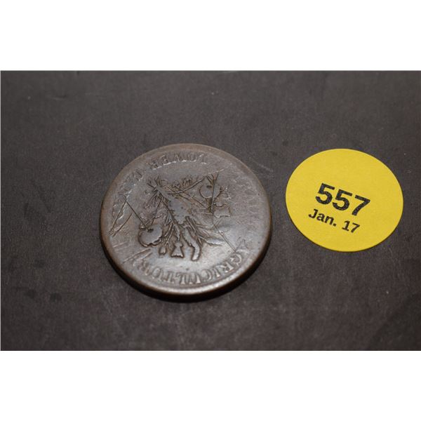 Lower Canada “Un Sous” Token
