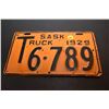 Image 1 : 1929 Saskatchewan Truck Licence Plate - Repaint