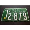 Image 1 : 1928 Saskatchewan Truck Licence Plate – Repaint