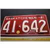 Image 1 : 1941 Saskatchewan Truck Licence Plate – Repaint