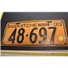 Image 1 : 1933 Saskatchewan Truck Licence Plate - Repaint