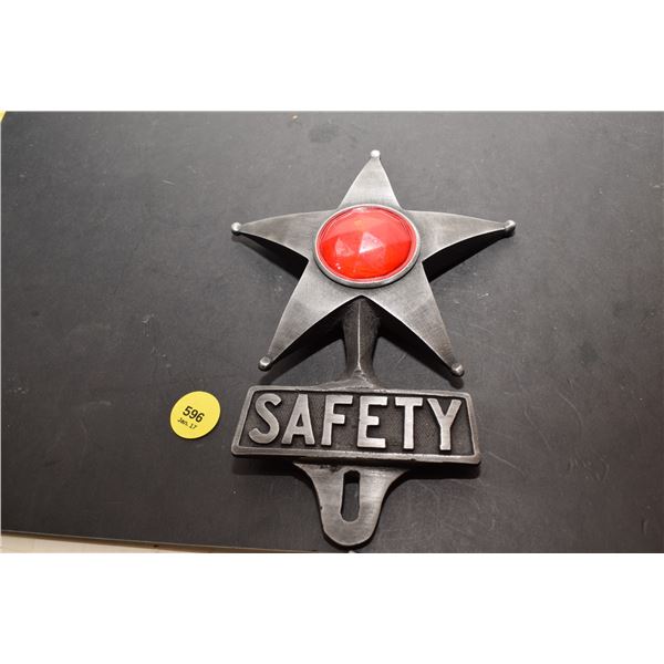 Safety License Plate Topper