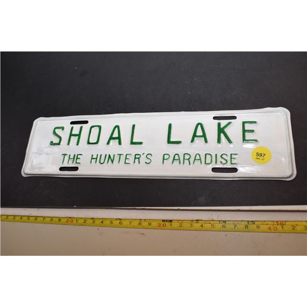 Shoal Lake License Plate Topper