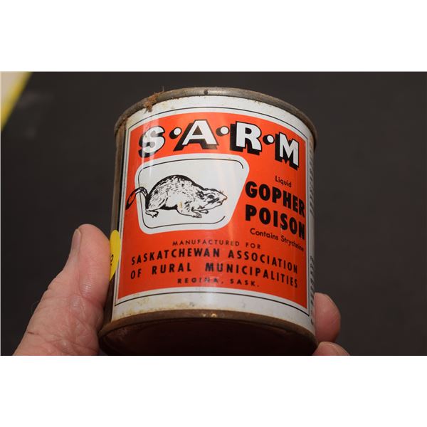 Regina Sask Gopher Poison Tin