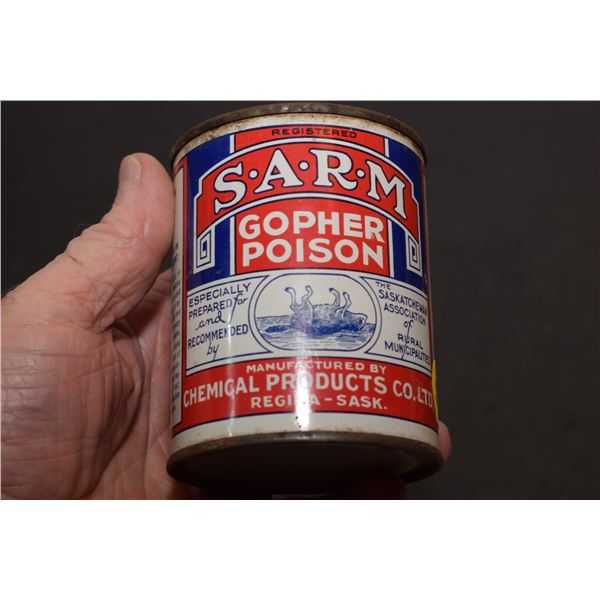 Regina Sask Gopher Poison Tin