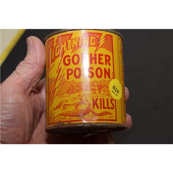 Calgary Alberta Gopher Poison Tin