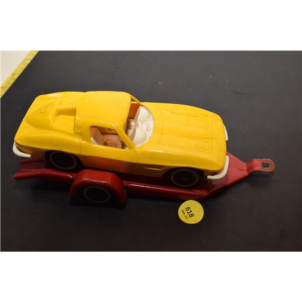 Tonka Trailer and Corvette