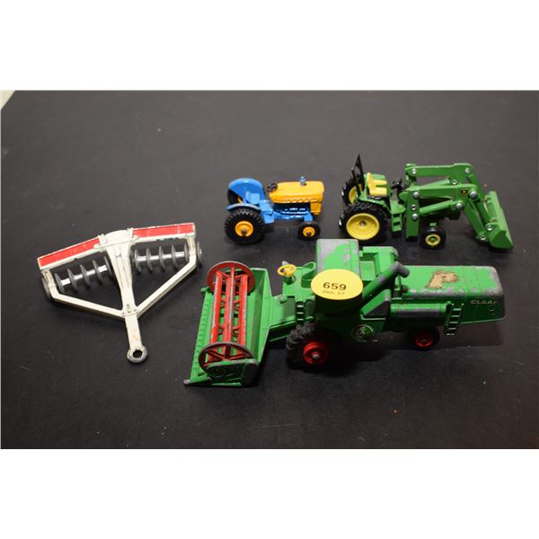(4) Diecast Farm Toys