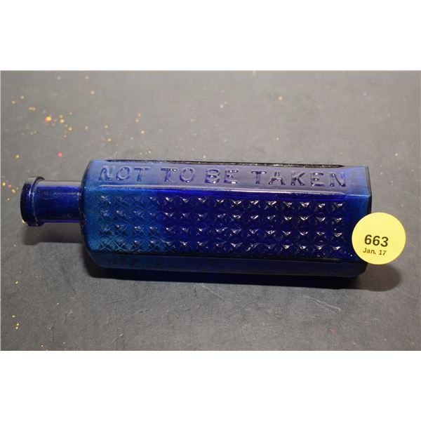 Cobalt Poison Coffin Bottle (Chip)