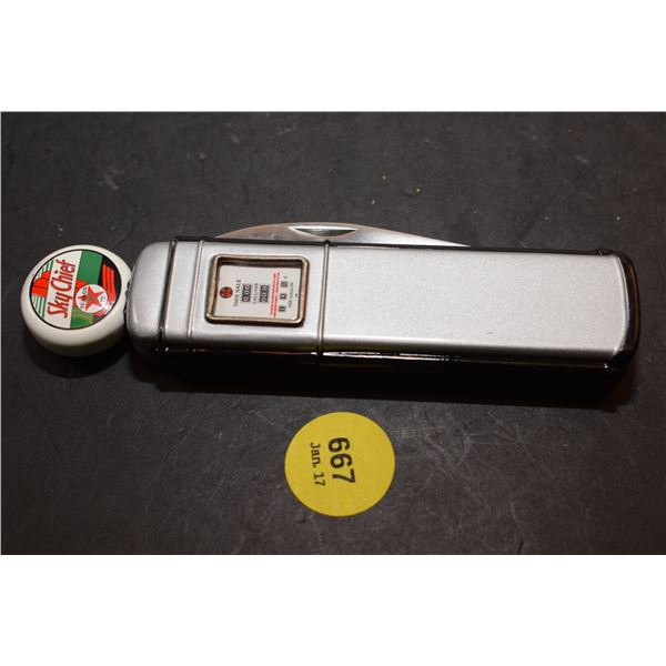 Vintage Style Gas Pump Collectors Knife