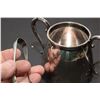 Image 5 : EPNS Tea Set inc. Sterling Silver Sugar Tongs - tongs are 14g