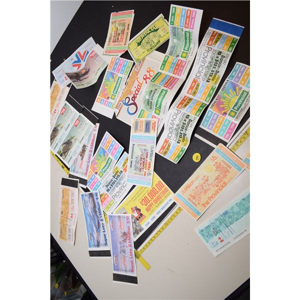 Vintage Lottery Tickets