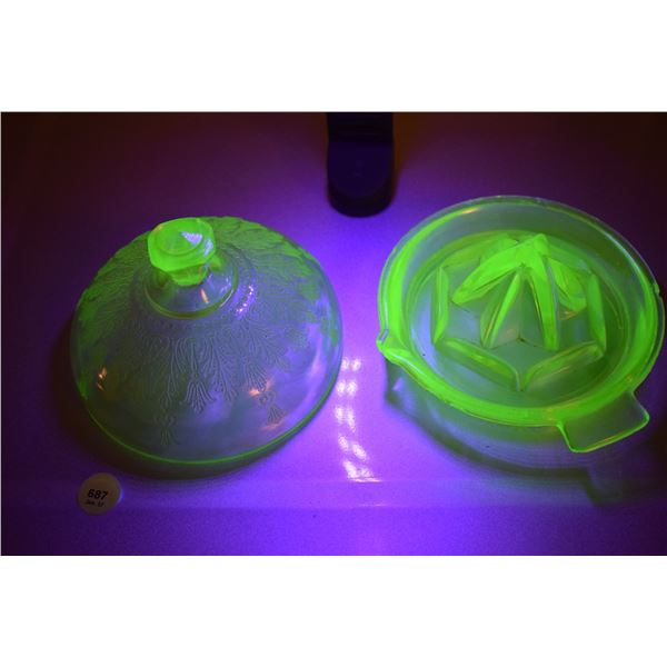 Uranium Glass (Reamer has Chips)