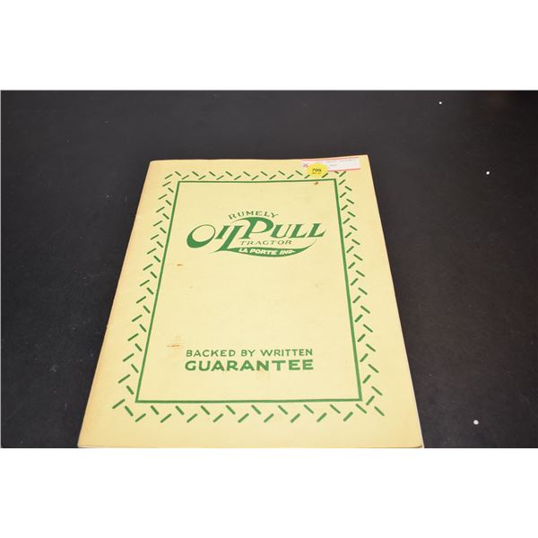 Rumely Oil Pull Tractor Manual