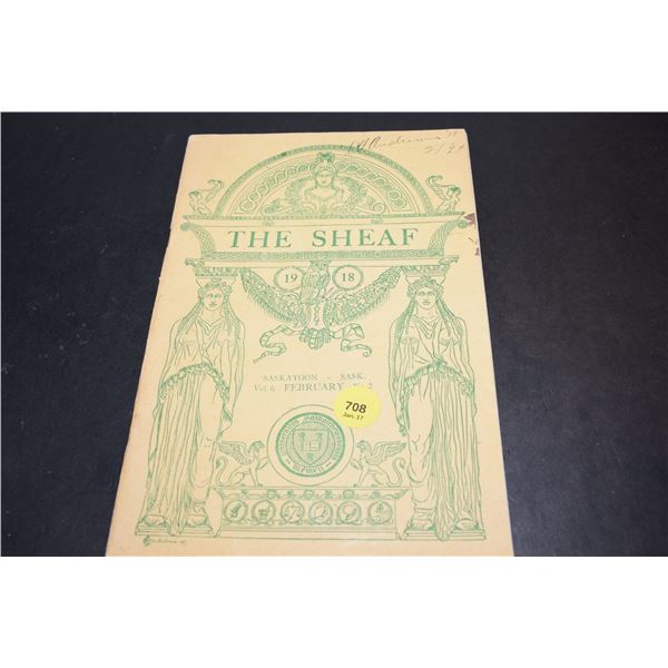 1918 “The Sheaf” University of Sask