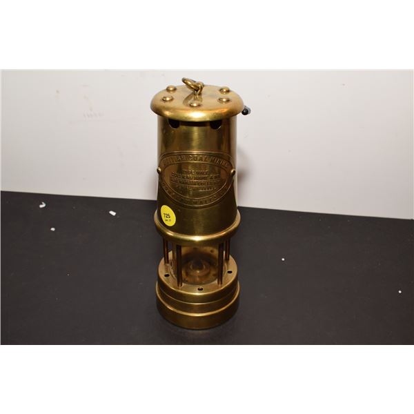 British Brass Coal Mine Lantern