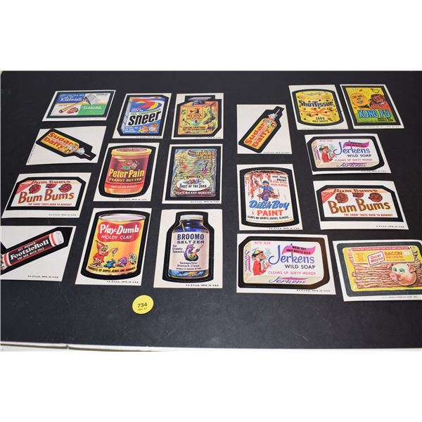1974 Wacky Packages Decal Cards Lot