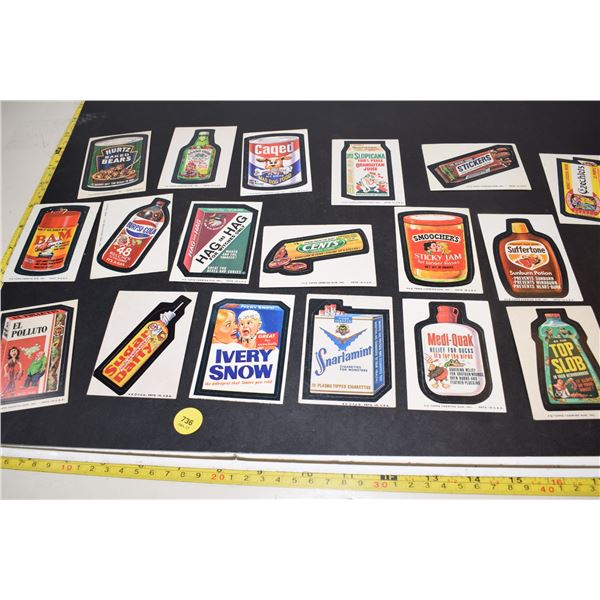 1974 Wacky Packages Decal Cards Lot
