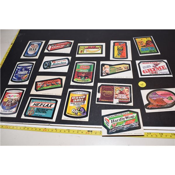 1974 Wacky Packages Decal Cards Lot