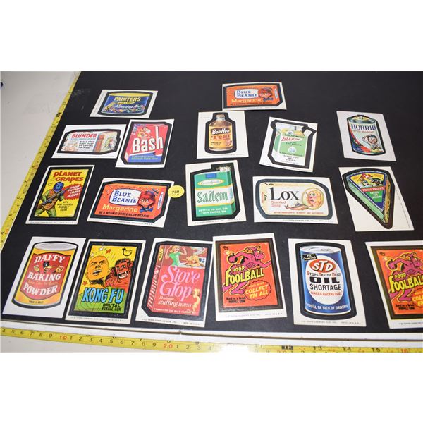 1974 Wacky Packages Decal Cards Lot