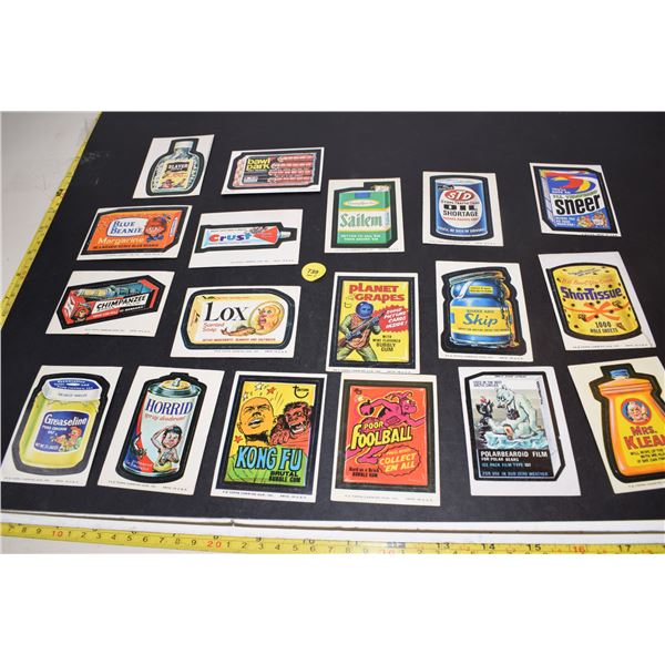1974 Wacky Packages Decal Cards Lot