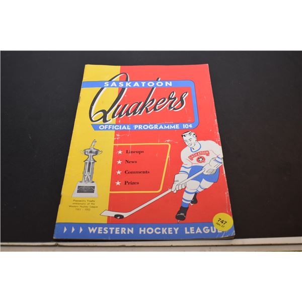 Saskatoon Quakers Hockey Program