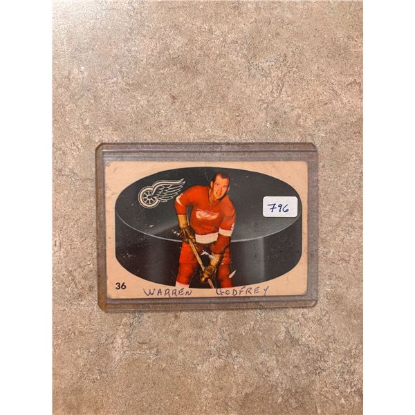 1962-63 Warren Godfrey Hockey Card