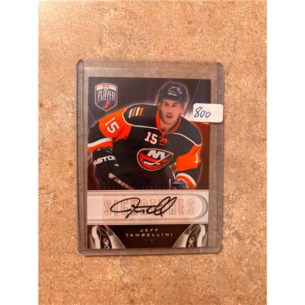 Jeff Tambellini - Autographed Hockey Card
