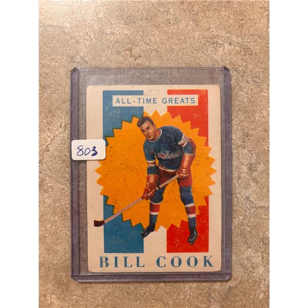 1960-61 - Bill Cook - Hockey Card