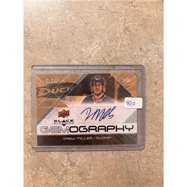 Drew Miller  - Autographed Hockey Card